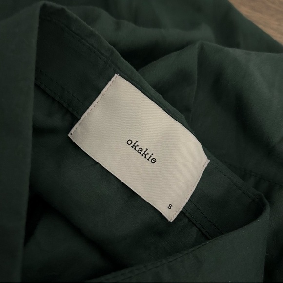 ❤️ okakie Dark Green Long Sleeve Shirt S - Picture 5 of 10